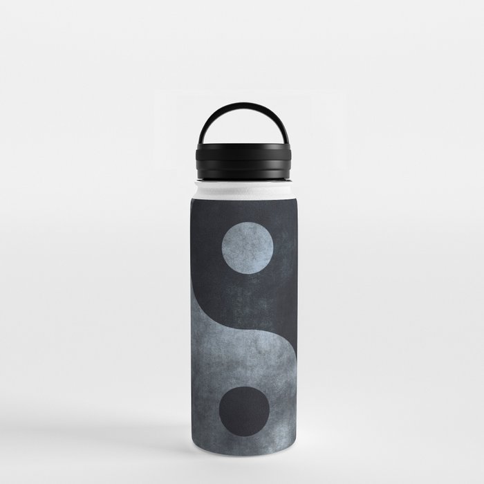 Yin and Yang Symbol Dark Night Grunge Water Bottle