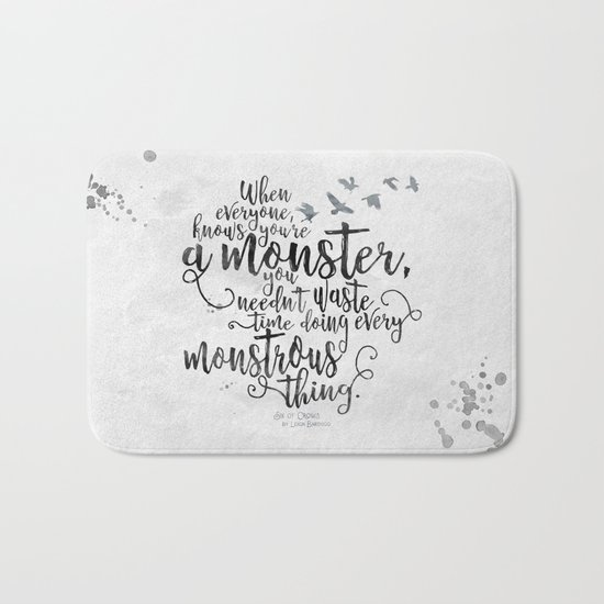 Six of Crows - Monster - White Bath Mat