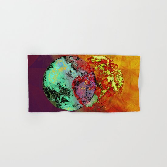 old map of a foreign world far away Hand & Bath Towel