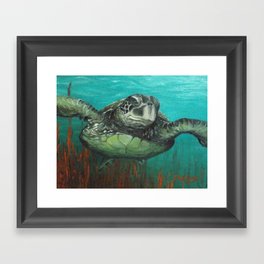 Sea Turtle 2 Framed Art Print