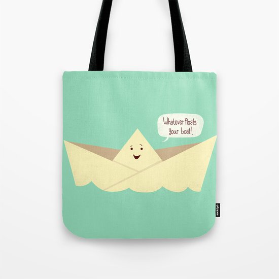 Happy boat Tote Bag