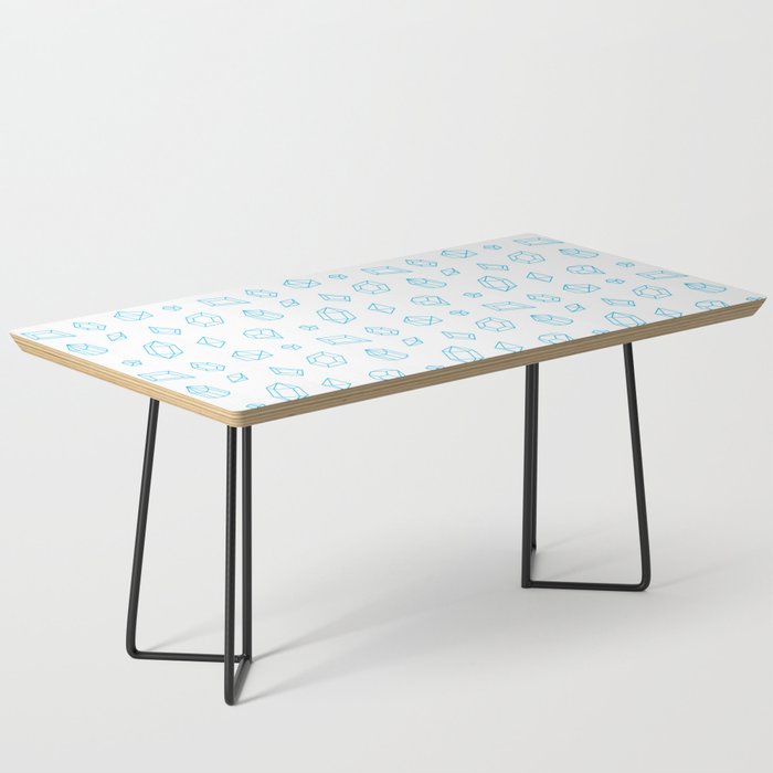 Turquoise Gems Pattern Coffee Table