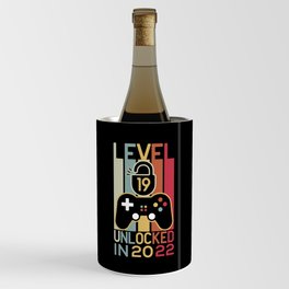 Level 19 unlocked in 2022 gamer 19th birthday gift Wine Chiller