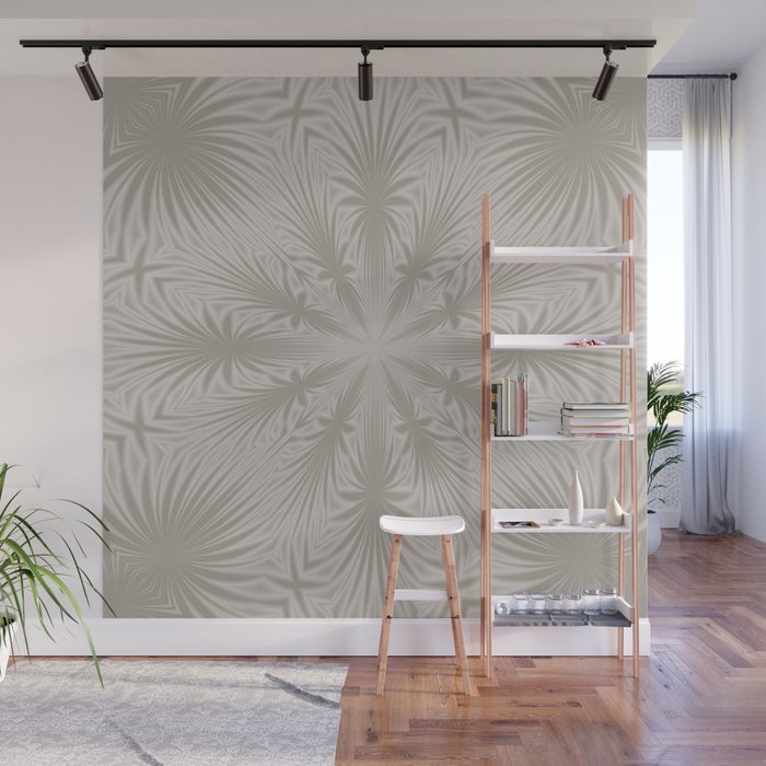 Silver Drapery Wall Mural By Lena127 Society6