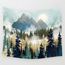 Misty Pines Wall Tapestry