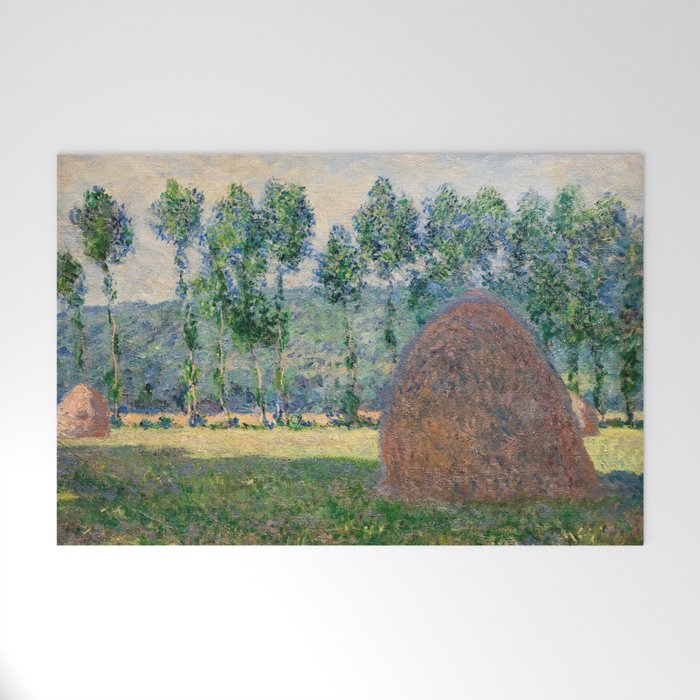 Claude Monet - Haystacks near Giverny Welcome Mat