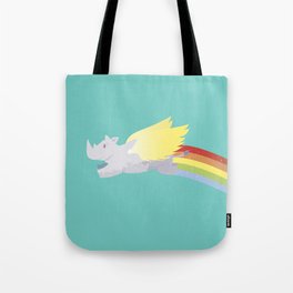 Flying Rhino Tote Bag