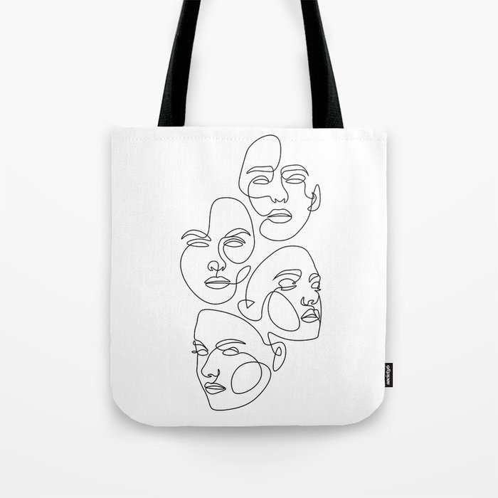 Multiple Face Tote Bag