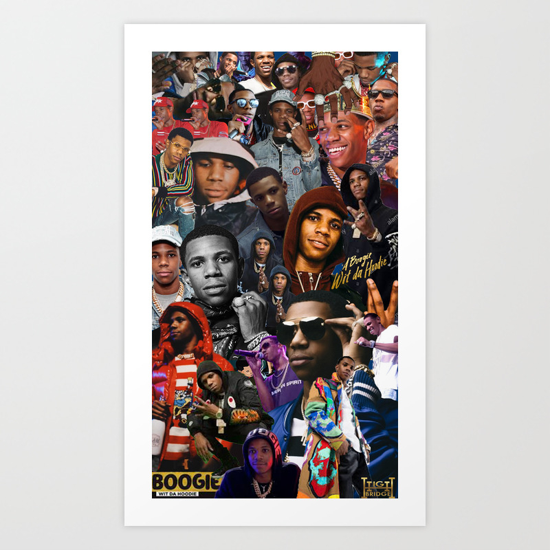 HD Print For A Boogie wit da Hoodie Artist Music Poster Wall Decor Painting 