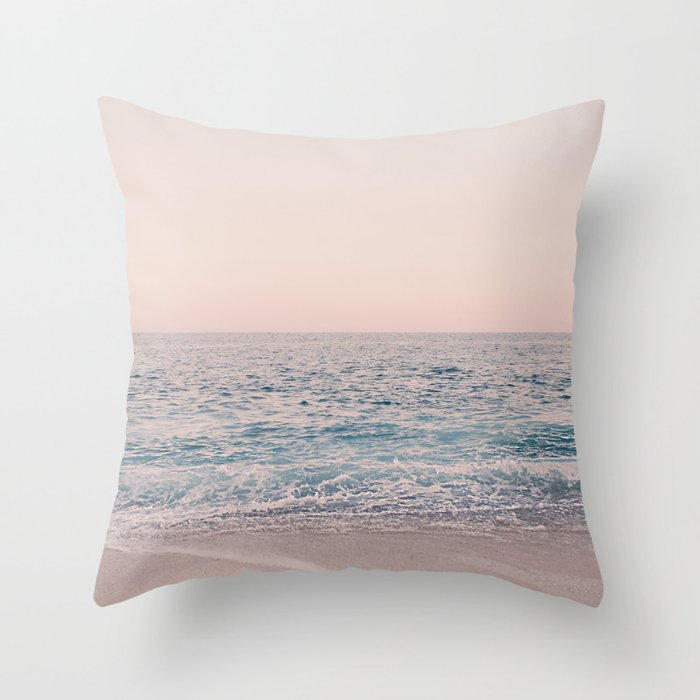 ROSEGOLD BEACH Throw Pillow
