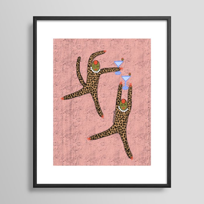 Wild Olive Creatures Framed Art Print