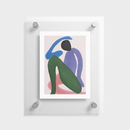 Coloured Organic Body Floating Acrylic Print