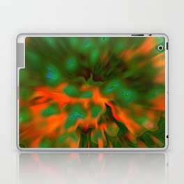 Orange Green Rays Laptop Skin