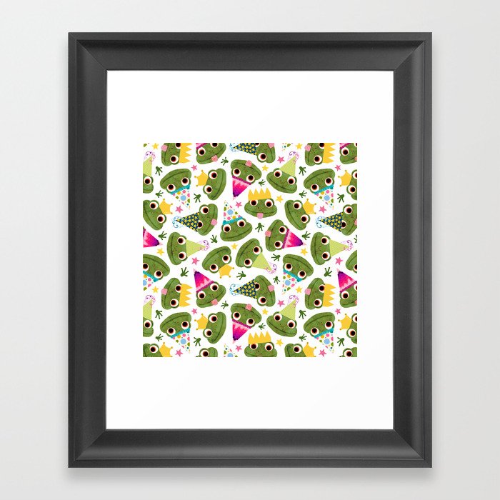 Party Frogs! Framed Art Print