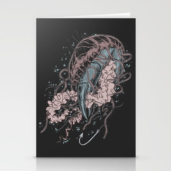 Jelly vs Crab Stationery Cards