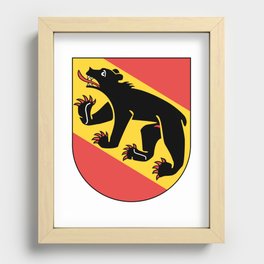 Coat of Arms of Bern Recessed Framed Print | Bernflag, Heraldic, Knight, Heraldy, Europe, Graphicdesign, Bernpride, Digital, Switzerland, Coatofarms 