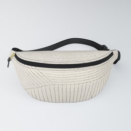 Lines (Cream & Chocolate) Fanny Pack