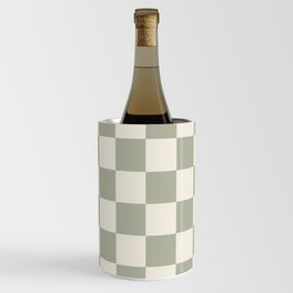 Checkered (Sage Cream) Wine Chiller