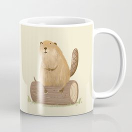Beaver on a Log Mug