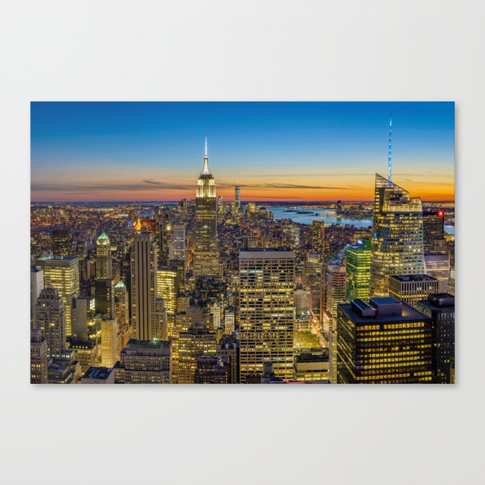 New York City Skyline Canvas Print by NewburyBoutique Society6