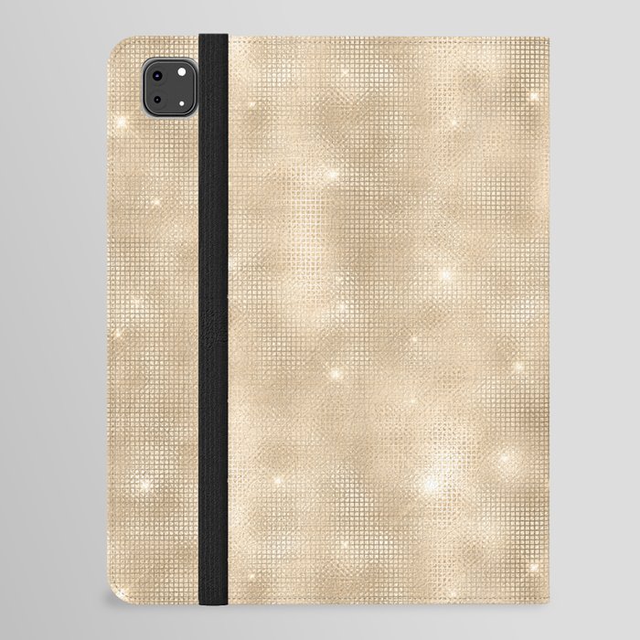 Glam Gold Diamond Shimmer Glitter iPad Folio Case