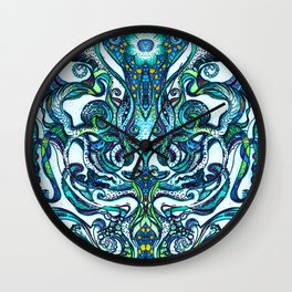 Mindful Trip Blue Chakra Wall Clock | Symmetry, Trippyart, Psilocybin, Jesslynch, Dmt, Cosmic, Illustration, Psychedelic, Markers, Chakra 