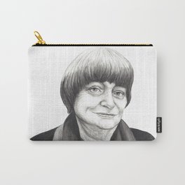 Agnes Varda Carry-All Pouch | Ink, Black And White, Painting, Vagabond, Bnw, Feminist, Redefinethecanon, Movies, Noirlover, Femaledirector 