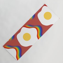 Rainbow fried egg pattern 5 Yoga Mat