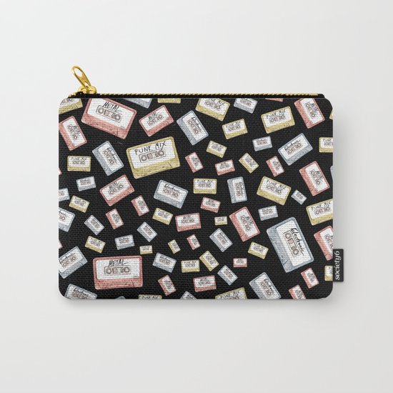 Primary Mixtapes on Black Carry-All Pouch