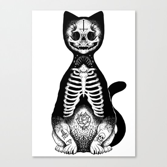 Skulls & Daggers Canvas Print