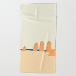 The Hand. Beach Towel