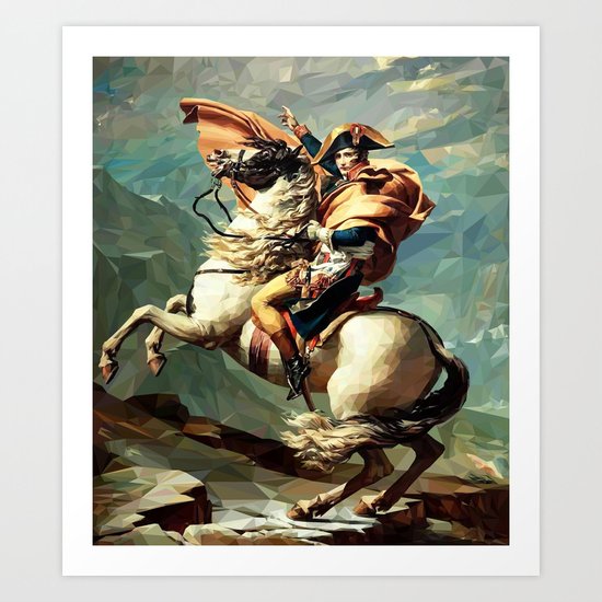 France's Napoleon Crossing the Alps Art Print