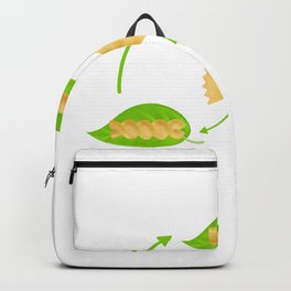 Funny Italian Food Life Cycle Of Pasta graphic Backpack