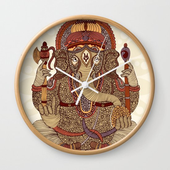 Ganesha: Lord of Success Wall Clock