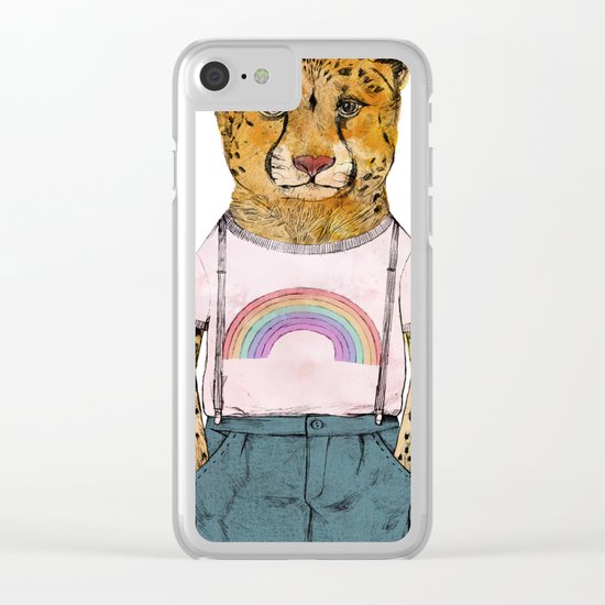 Little Cheetah Clear iPhone Case