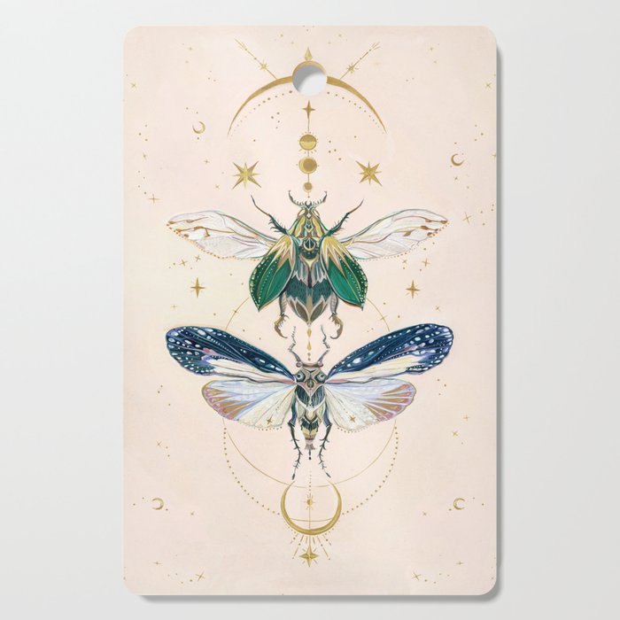 Moon insects Cutting Board