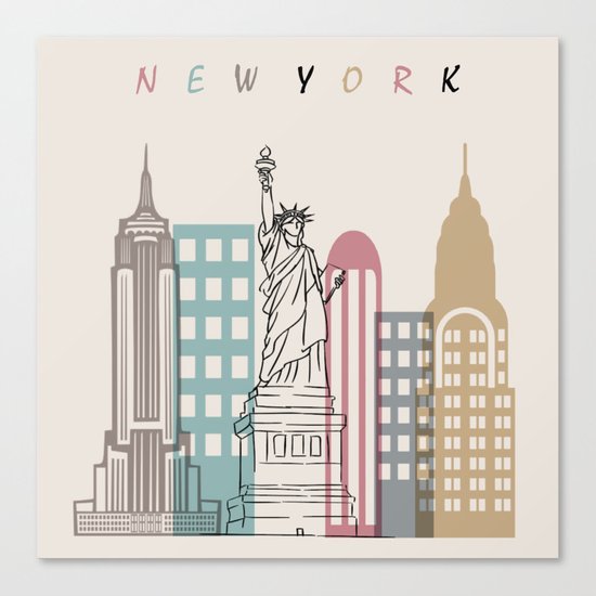 new York Canvas Print