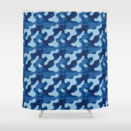 Winter camouflage Shower Curtain