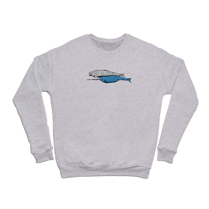 Narwhal And Beluga Whales Crewneck Sweatshirt