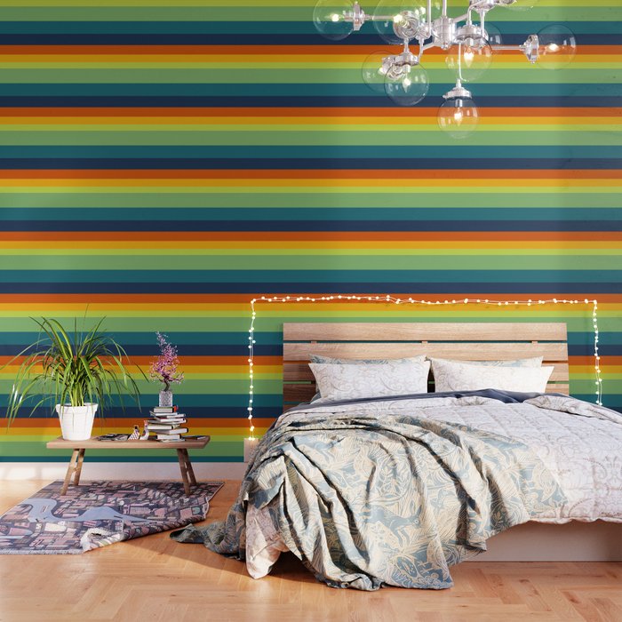 Bright Indian Pattern Blue Green Orange Yellow Colour Block Stripes Wallpaper By Colorbloc Society6 Select from premium indian wallpaper of the highest quality. bright indian pattern blue green orange yellow colour block stripes wallpaper by colorbloc