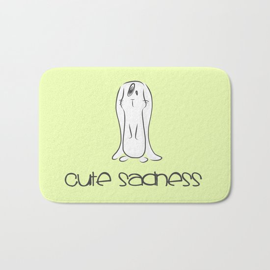 Cute Sadness Bath Mat