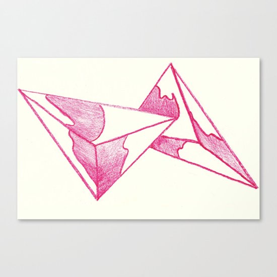 CRAYON LOVE: Strawberry Milk From The FUTURE Canvas Print