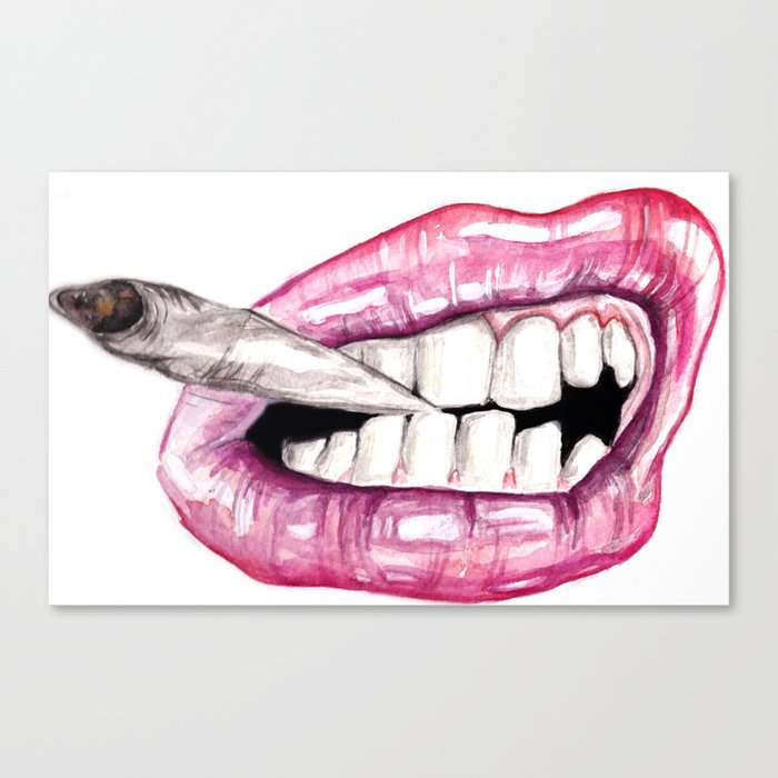 Juicy Lip Canvas Print