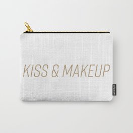 Kiss & Makeup (Gold) Carry-All Pouch