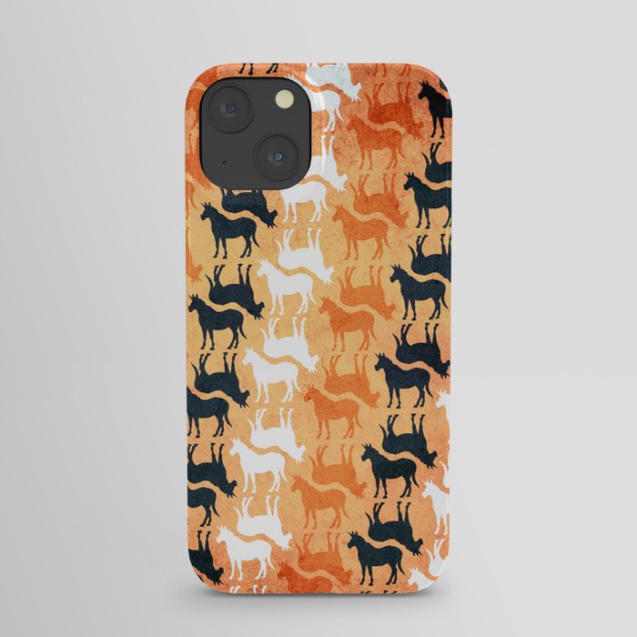 Striped Unicorn iPhone Case