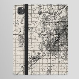 Overland Park, USA - city map drawing iPad Folio Case