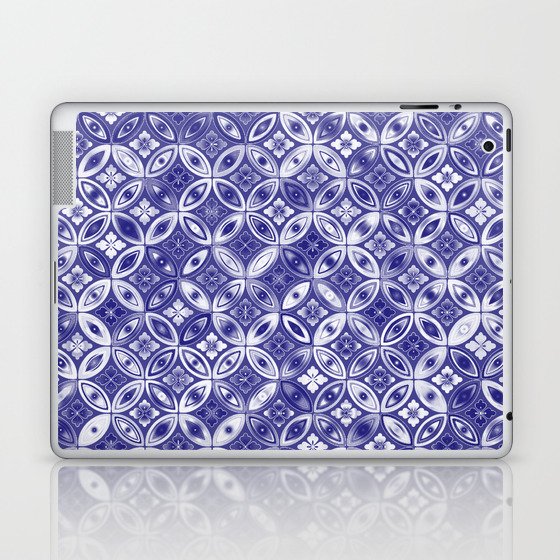 Ornate BLUE Prismatic Pattern. Laptop & iPad Skin