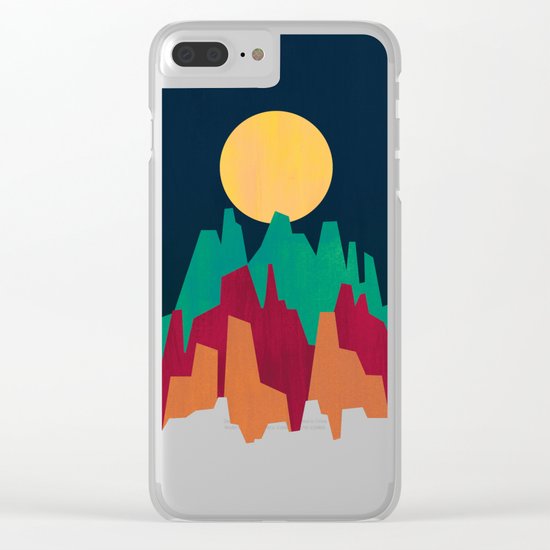 Rocky Landscape Clear iPhone Case