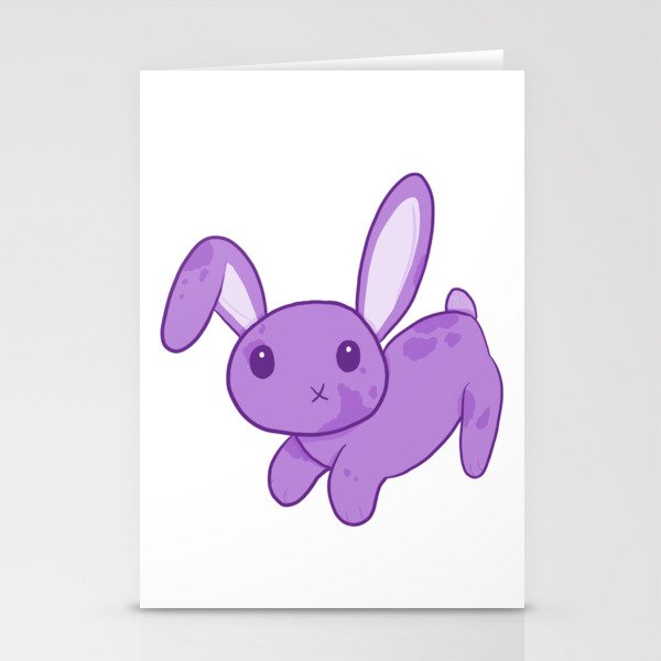 Purple Bunny Stationery Cards