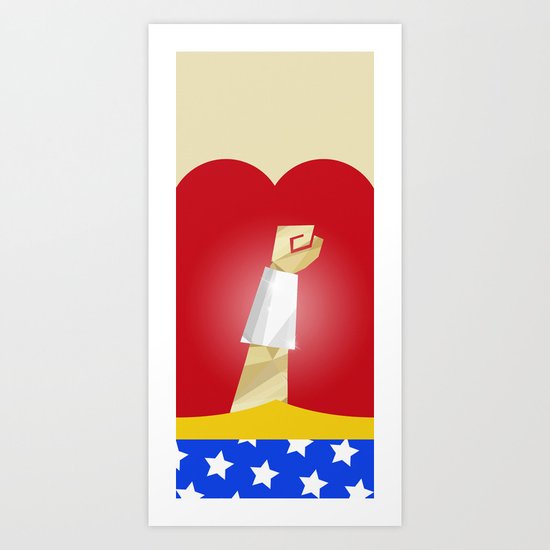 Polygon Heroes Rise 2 Art Print